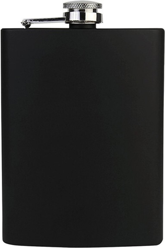 PLA Giftmart Stainless Steel, Stitched Leather Hip Flask(230 ml)