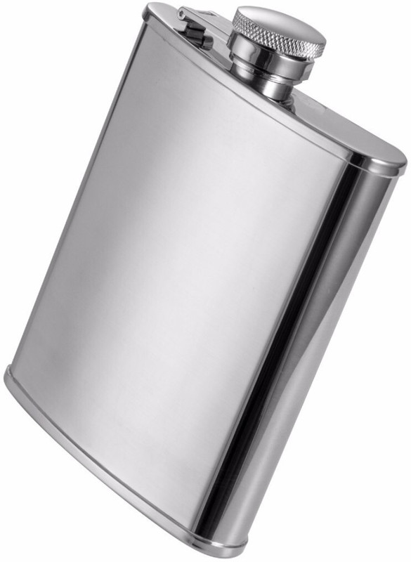 Protos India.Net High Grade Flask Perfect For Storing Whiskey, Alcohol, WINE, Beer, 207 ml Stainless Steel Hip Flask(207 ml)