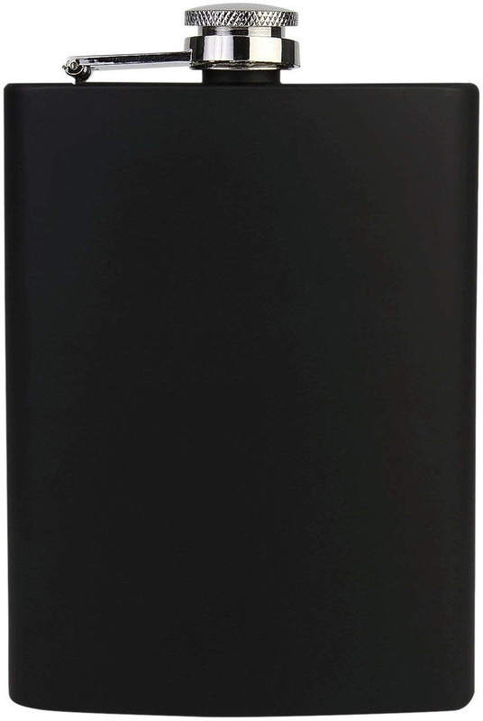 SOCHEP Premium 8 oz Black, Leakproof, Flask - Highest Food Grade (304) Stainless Steel Hip Flask(235 ml)