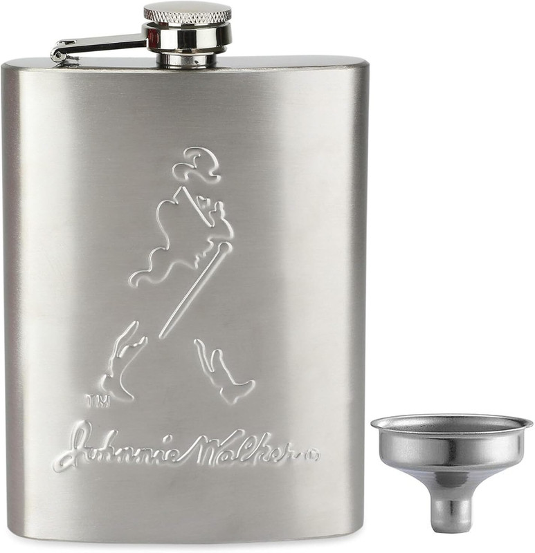 ShopFusion HIP-FLASK-JW-FUNNEL Stainless Steel Hip Flask(240 ml)