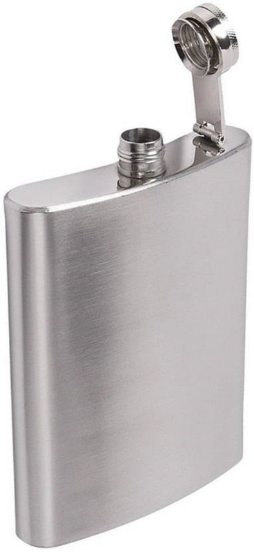 DilSe stainless steel easy to carry hard drinks carrier stainless steel Hip Flask(238 ml)
