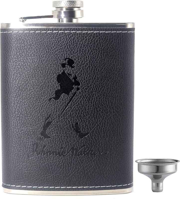 VariousEye 8OZ Hip Flask for Men Liquor with Funnel Stainless Steel Leak Proof Stainless Steel Hip Flask(236 ml)