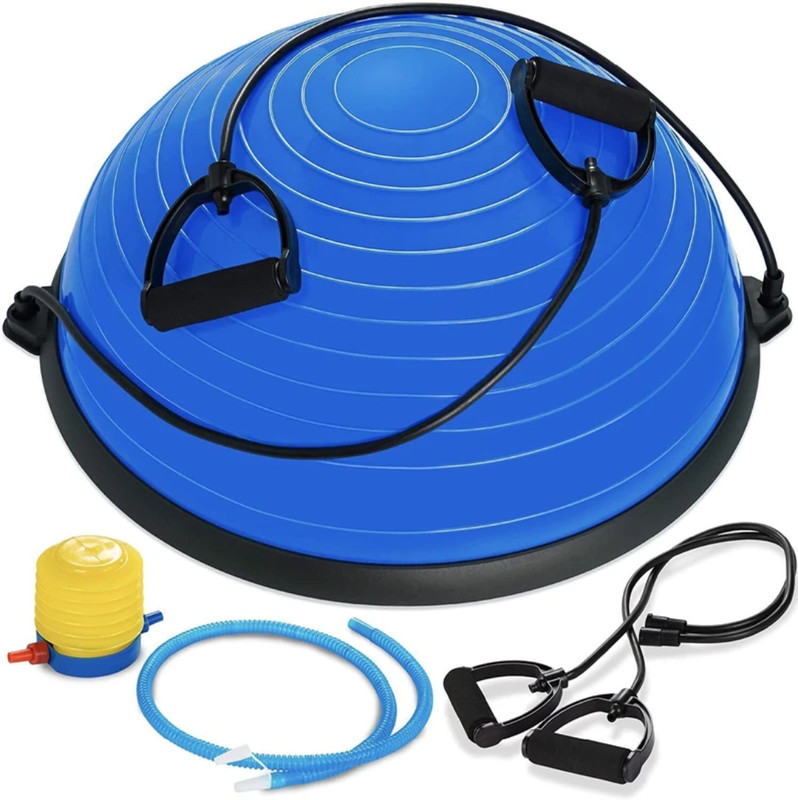 AtNSports Half ball balance board (Bosu Ball) with pump Home Gym Combo