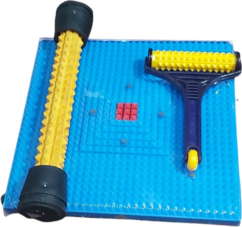 ACS MART 0.75 kg Deluxe Accupressure Mat Foot Roller Seesam Wooden Handy Acu Point Roller Combo Home Gym Combo