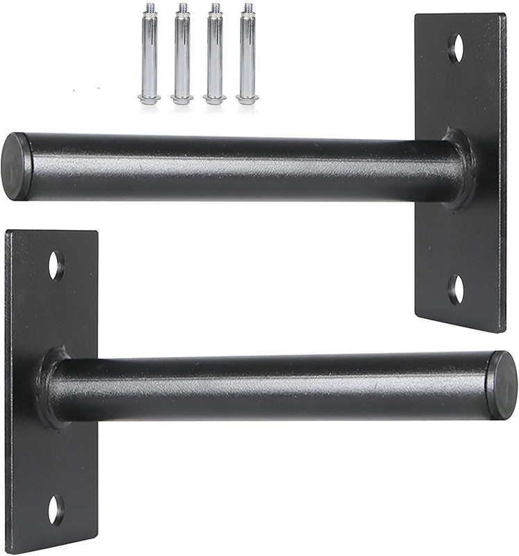 IRIS 60 kg Wall Mounted Weight Plate Storage Rack for 1-Inch Plates Home Gym Combo