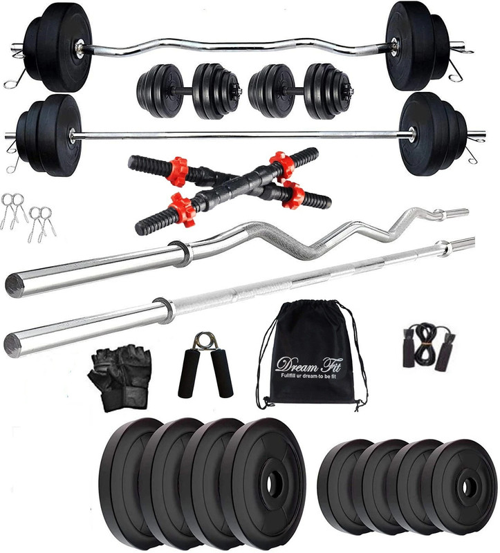 STARX 50 kg PVC with 3ft Rod and Accessories Home Gym Combo