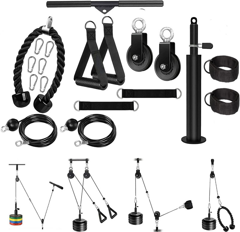 IRIS Weight Cable Pulley System Gym (44in1) Home Gym Combo