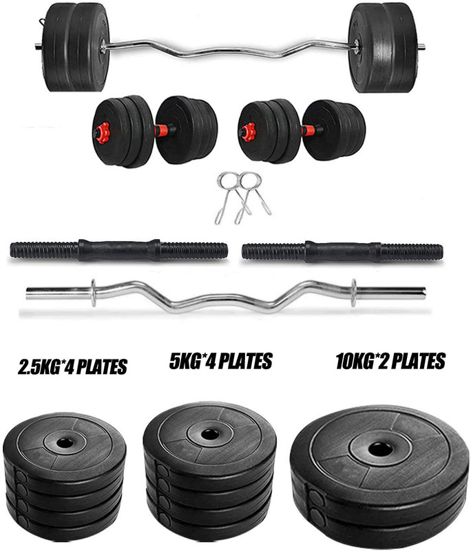 STARX 30 kg Weight with 3ft Straight Rod with Home Gym Combo