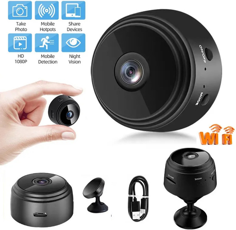 OSQD Compact WiFi IP Camera – Spy Voice Video Recorder for Outdoors Security Camera(64 GB, 1 Channel)