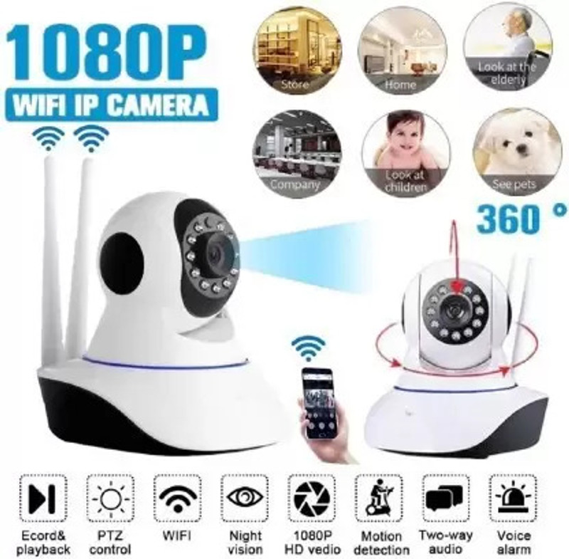 SKY HUB Wireless HD IP Wifi CCTV Indoor Security Camera Stream Live Video in Mobile Security Camera(64 GB, 1 Channel)
