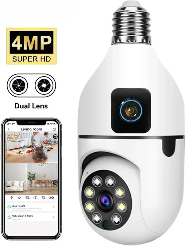 OSQD CCTV Camera with Full Room View, 355° Pan, 110° Tilt, and Mobile Control Security Camera(128 GB, 1 Channel)