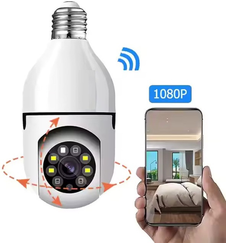 Cxoen V380 Pro 360 Wireless CCTV Camera Smart LED Bulb with Bulb Holder Security Camera(64 GB, 1 Channel)