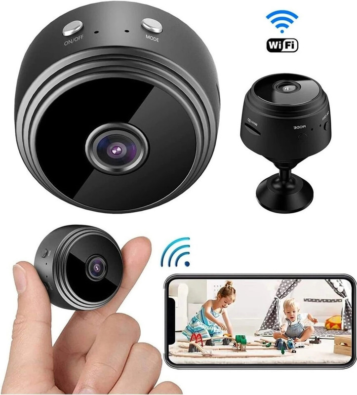 itup Mini Spy Camera WiFi 1080p HD Hidden Camera with Night Vision Security Camera(4 Channel)