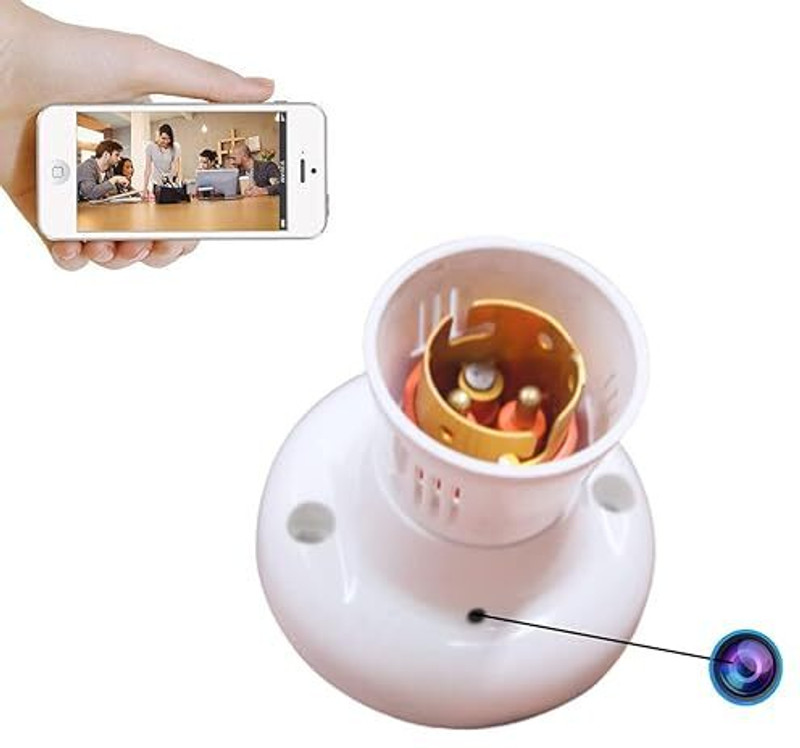 SIFATECH Bulb Holder WiFi 4K HD Audio Video Recorder Security Camera 24 Hour Spy Camera(1 Channel)