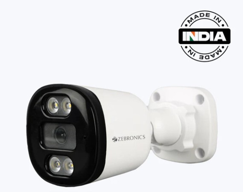 ZEBRONICS ZEB-HDTVI-MSB2 2MP HD Full Color With Mic Bullet Camera Security Camera(1 Channel)