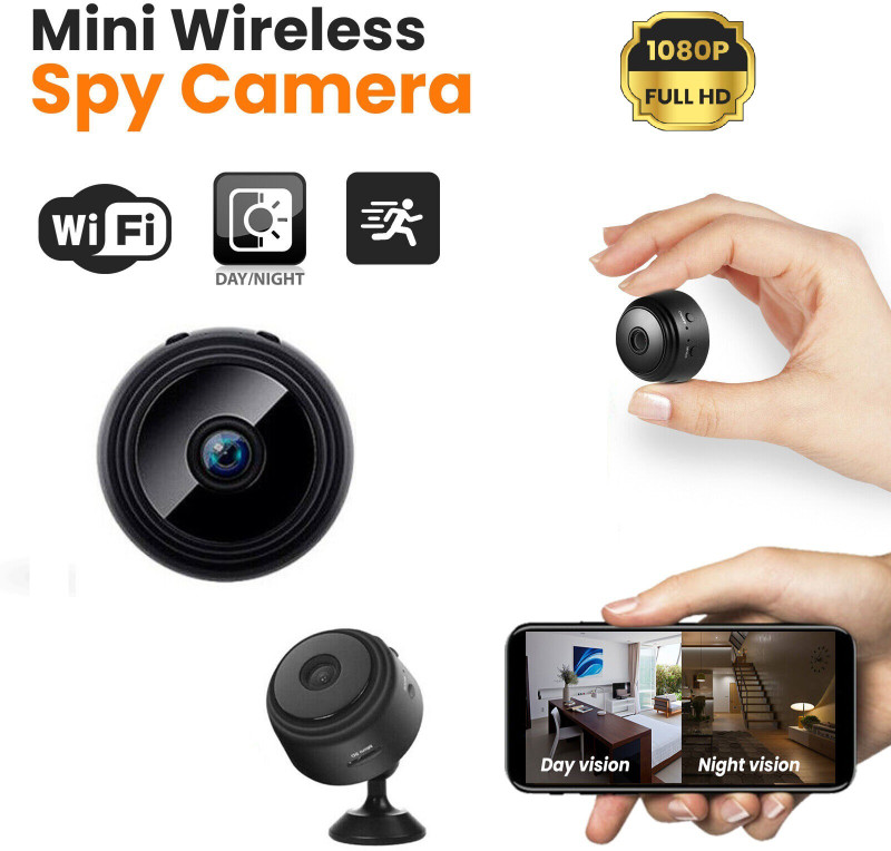 AVOIHS 1080p HD Wifi Wireless Spy Hidden Min Built-in Battery Night Vision Support 64GB Security Camera(128 GB, 1 Channel)