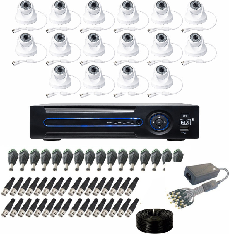 MX CCTV Camera Kit 16 with BNC DC pin & 1 DVR - Set 50 Outdoor PA System(240 W)