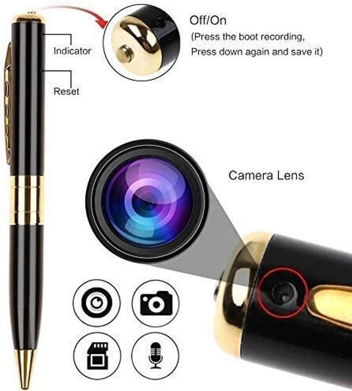 PERAMISYM Spy Pen Camera HD Video Audio Recording Device Model 6 Spy Camera(32 GB, 1 Channel)