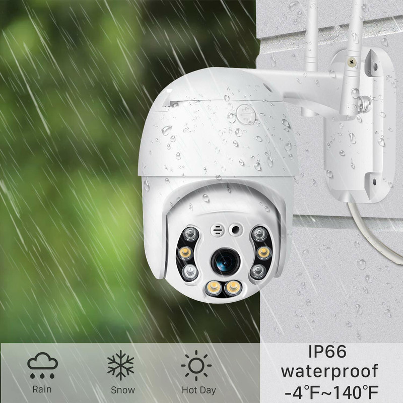 PERAMISYM PTZ WiFi Wireless Outdoor Waterproof Camera CCTV Security FULL HD 1080P IP Security Camera(500 GB, 1 Channel)