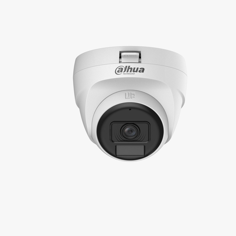 DAHUA 2Mp Full-Color Hdcvi Dome Camera DH-HAC-T1A21P-U-IL-A-LED White Security Camera