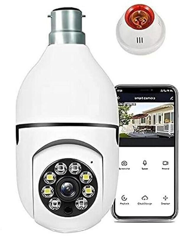NXXTTNK shap bulb light camera smart home security camera 360 deegre two way comnicaton Security Camera(No GB, 8 Channel)