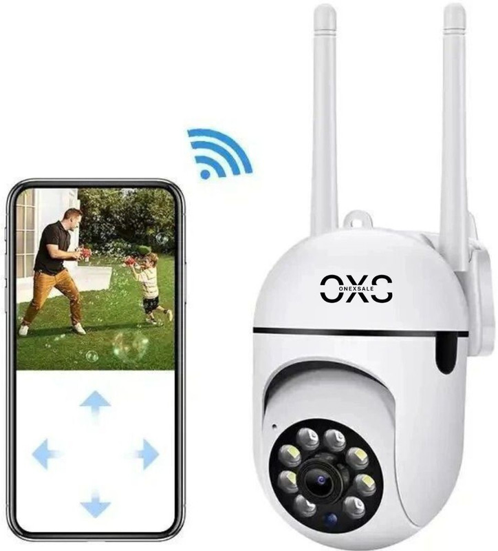 OneXsale 3MP 360° Mini Ptz WIFI Night Vision, Motion Detection & Pan-Tilt Control Security Camera(1 Channel)