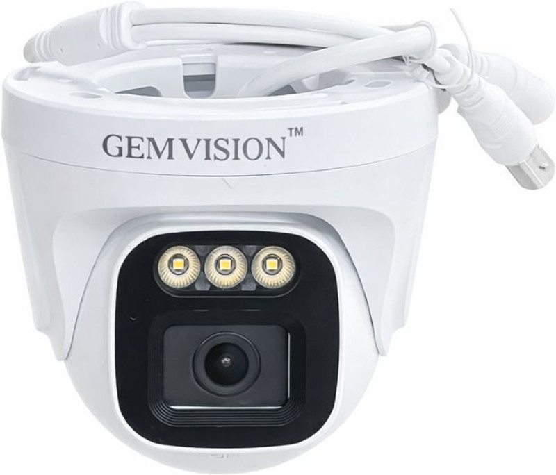 GEM VISION 2.4MP AHD Indoor CCTV Camera GV-243S with Mic, 24x7 Full Color Security Camera
