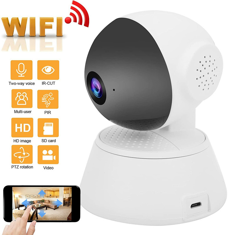 AVOIHS Takla Home Smart Live View CCTV Camera Mobile App WiFi Night Vision 2-Way Audio Security Camera(64 GB, 1 Channel)