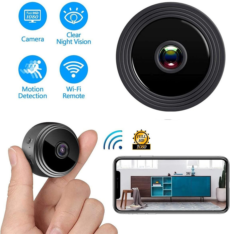 SROPX Wireless Hidden CCTV HD Wifi Mini Camera 1080P HD Motion Detection Night Vision Spy Camera(64 GB, 1 Channel)