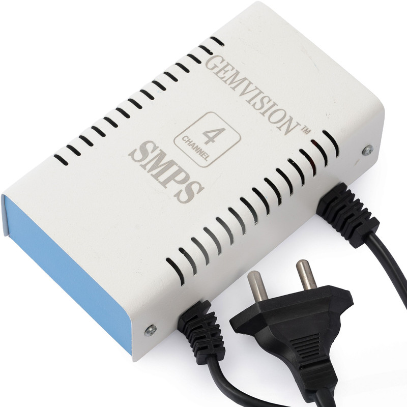 GEM VISION 4 Channel CCTV SMPS | Power Supply | 12V DC Adapter for CCTV Cameras & DVR Security Camera(4 Channel)