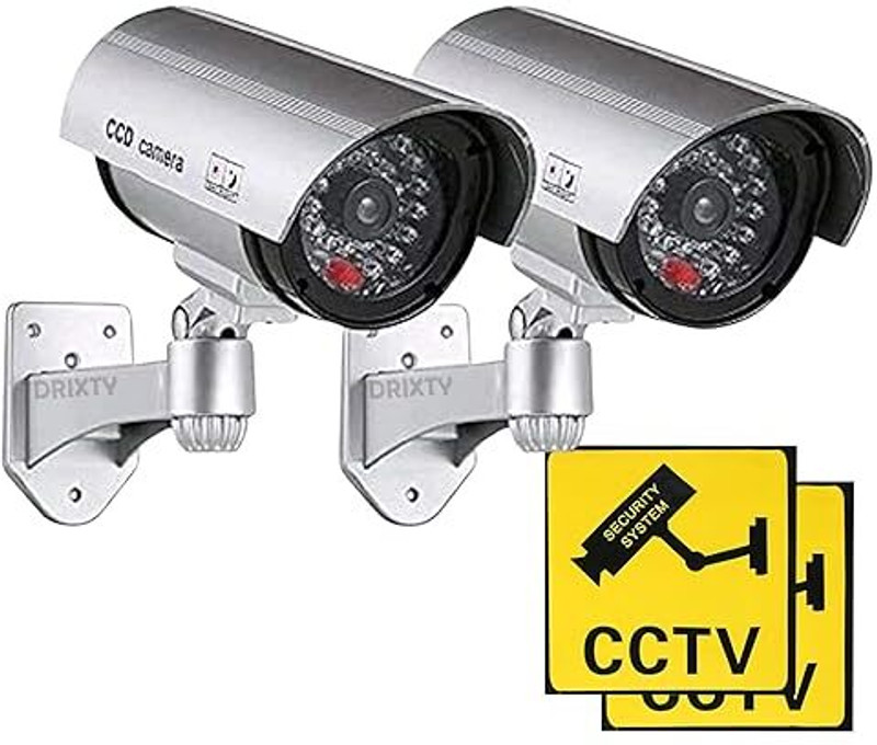 Mighty 2 PCS Dummy Security Camera Security Camera(NO GB, 1 Channel)
