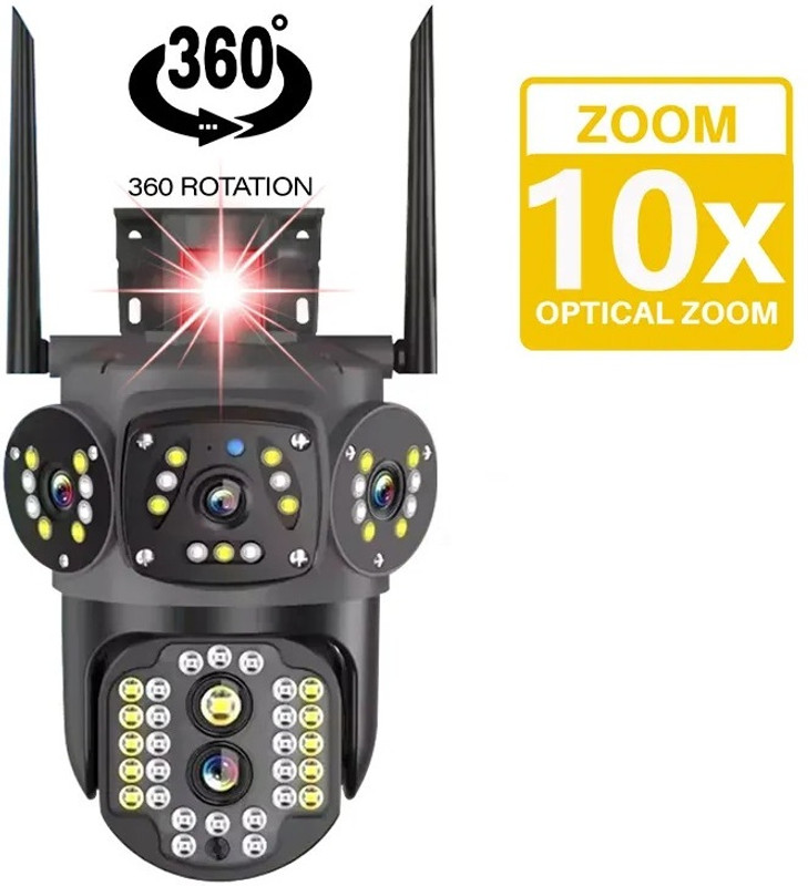 AVOIHS SIM Camera PTZ 360° Night Vision 2-way Audio Motion Detection SD Card Support Security Camera(128 GB, 1 Channel)