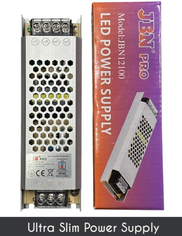 BALRAMA 12V 300W Ultra Slim Metal Body LED Power Supply SMPS 12 Volt 30 Amp DC Adaptor 300 W AV Control Amplifier(Silver)