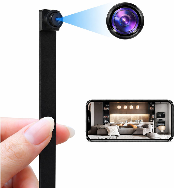 KIFEBITE Mini Spy WiFi Camera Hidden Camera Small Size Wireless Indoor Security Camera Spy Camera(1 Channel)