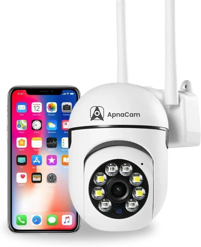 ApnaCam 5MP FHD WiFi Indoor Mini Fox PTZ Motion Detection 2-Way talk Security Camera(4 Channel)