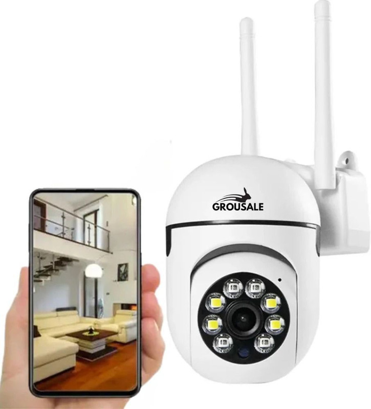 Grousale 3 MP FHD WiFi Indoor Mini Fox PTZ Security Camera(128 GB, 1 Channel)