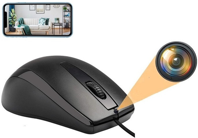 FREDI HD PLUS WiFi Mouse Hidden Device Full HD Audio Video Recording Security Camera Security Camera(32 GB, 1 Channel)