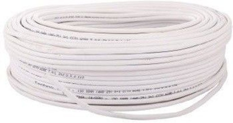 CP PLUS 3+1Coaxial Pure Copper CCTV Camera Cable for Video,Power and Audio Communication Security Camera(16 Channel)