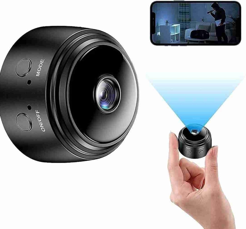 HomeEye Magnet Mini Spy Camera WiFi Hidden Camera Wireless Portable Spy Device Full HD Security Camera(4 Channel)