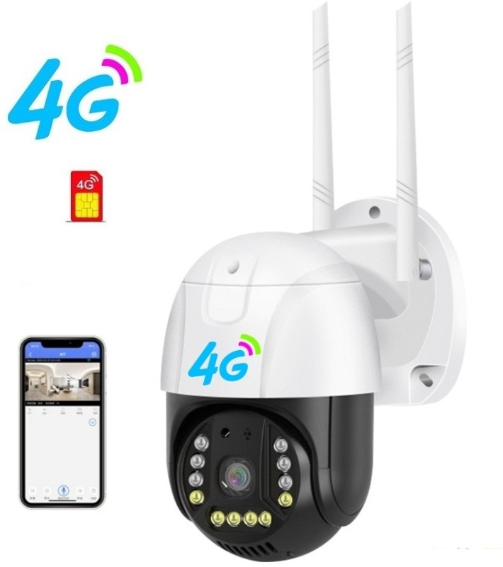 SROPX Full HD 4G PTZ Camera | SIM Card Support & AI Motion Tracking Security Camera(128 GB, 1 Channel)