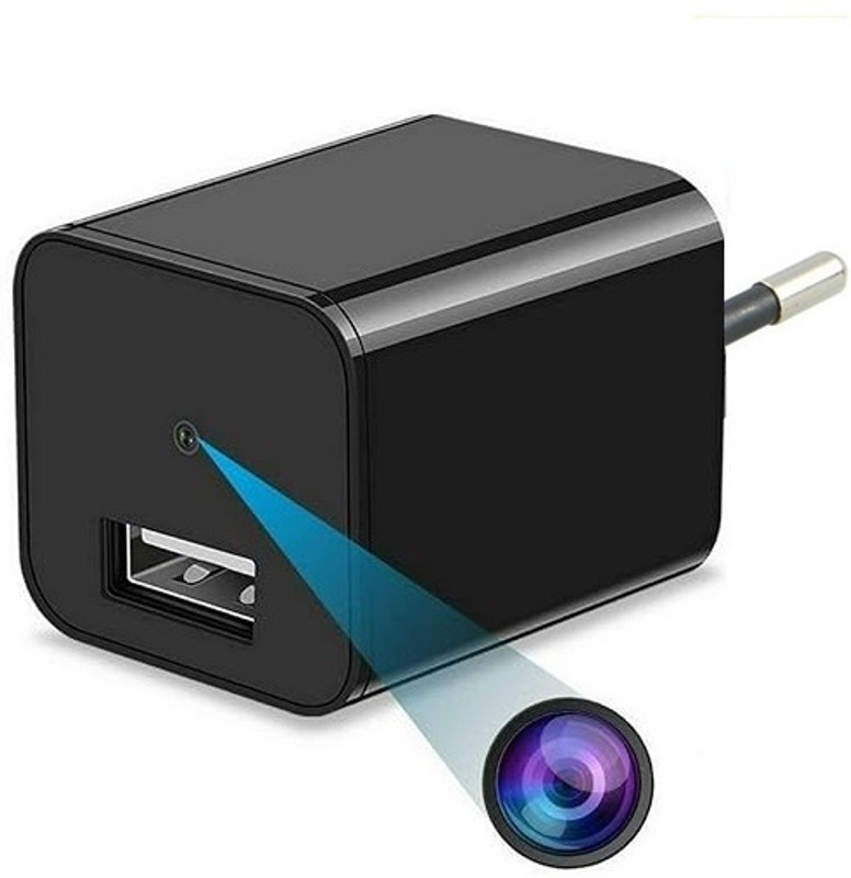 FREDI HD PLUS Non Wifi Mini Hidden Camera Charger 1080p Full HD Small Hidden Nanny Cam Security Camera(32 GB, 1 Channel)