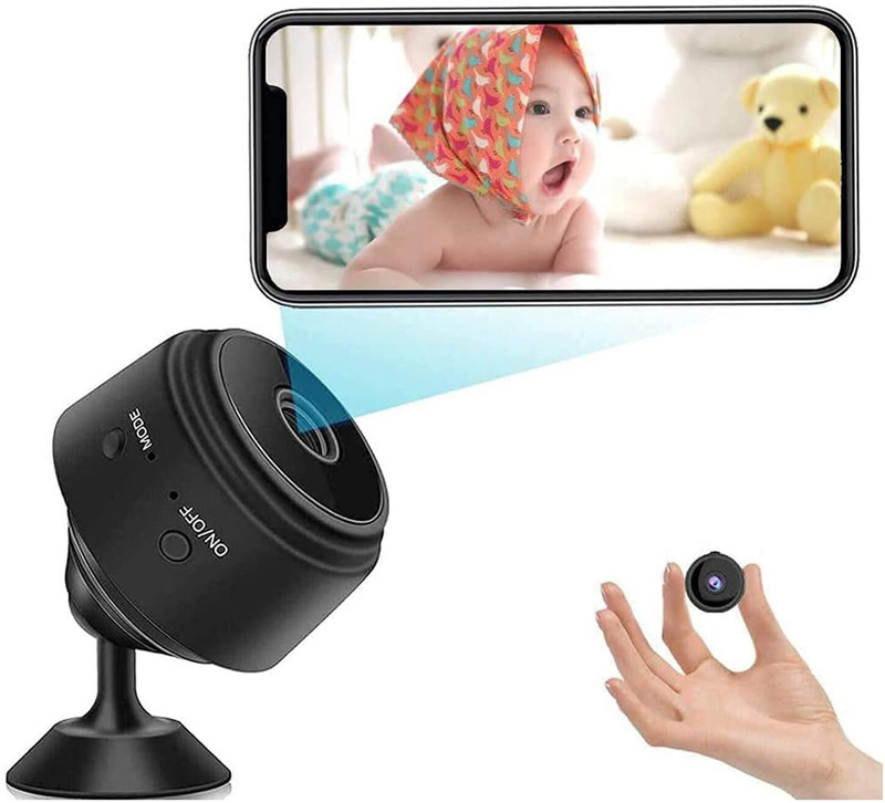 Nema Mini Smart Wireless Night Vision Nanny WIFI Camera Full HD 1080P Spy Camera(64 GB, 1 Channel)