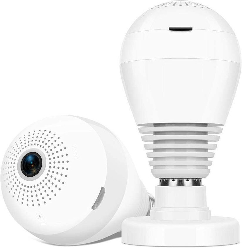 DDLC DDLC 360° WiFi Bulb Security Camera | Full HD 1080P Panoramic View, Motion Security Camera(2 Channel)