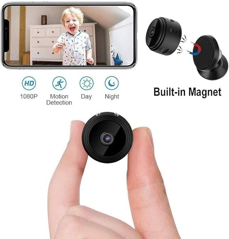 SKY HUB 1080P Hidden Spy WiFi Camera Magnetic Live Stream Nanny Audio Video Security Camera(64 GB, 2 Channel)
