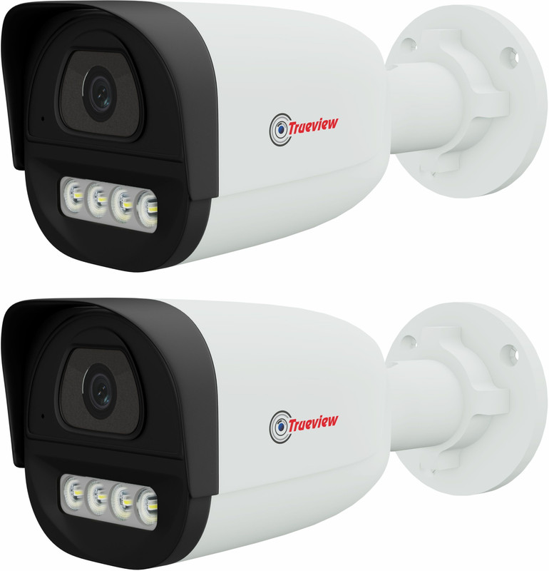 Trueview Pack of 2 | 2MP HD Bullet CCTV Kit with Dual Light & Waterproof Security Camera(N/A GB)