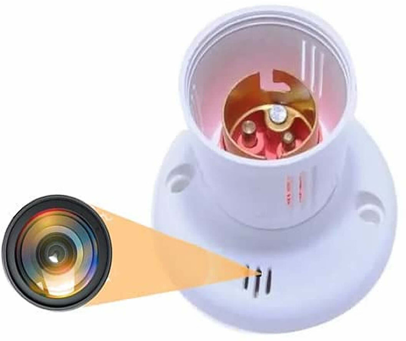 Trendyby Smart Full HD WiFi 1080P Spy Bulb Holder Camera Hidden Socket Camera | Security Camera(128 GB, 1 Channel)