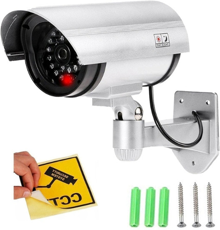 nunki trend duplicate fack CCTV Blinking LED Dummy Fake Security Wall Camera (Multi Color) Security Camera