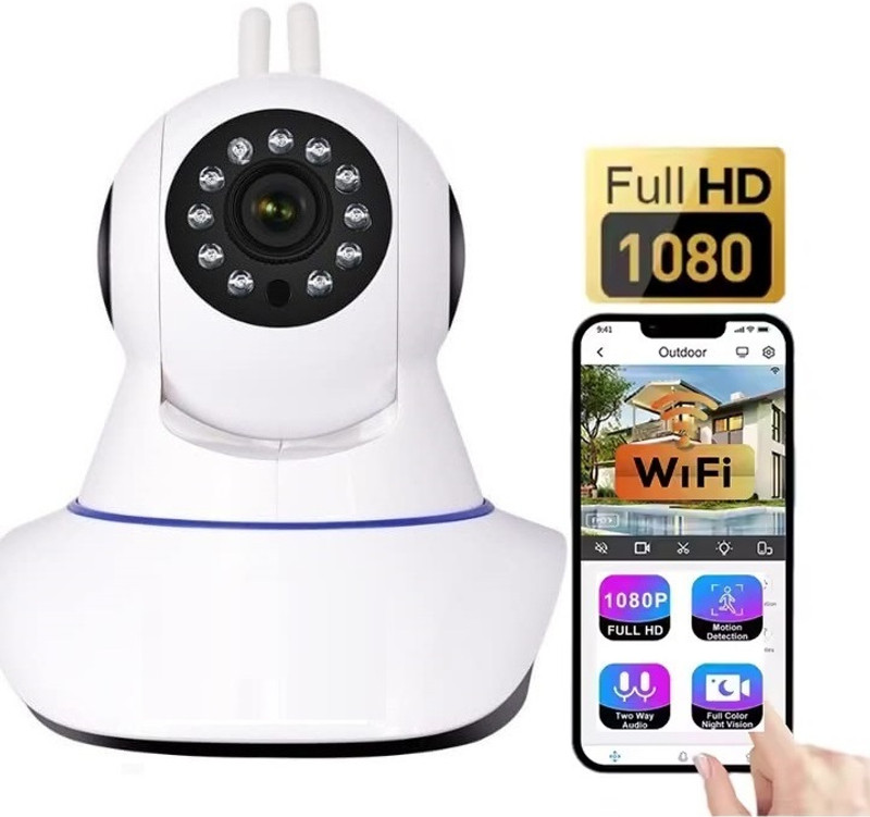 Bzrqx Remote View WiFi Camera with Security Camera(128 GB, 1 Channel)