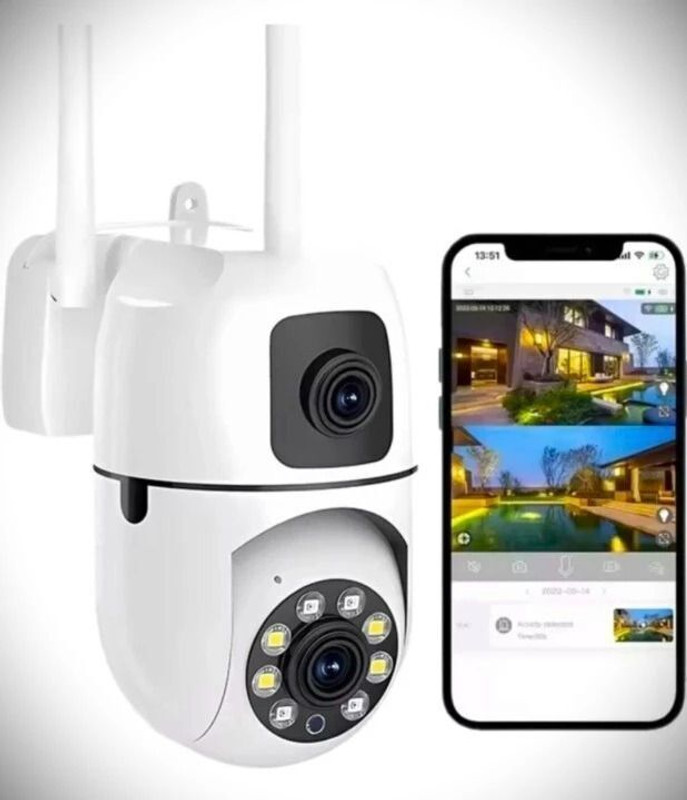 Primate 4+4MP Wireless CCTV Camera|360° Rotation|Dual Light Night Vision|" Security Camera(6 GB, 1 Channel)