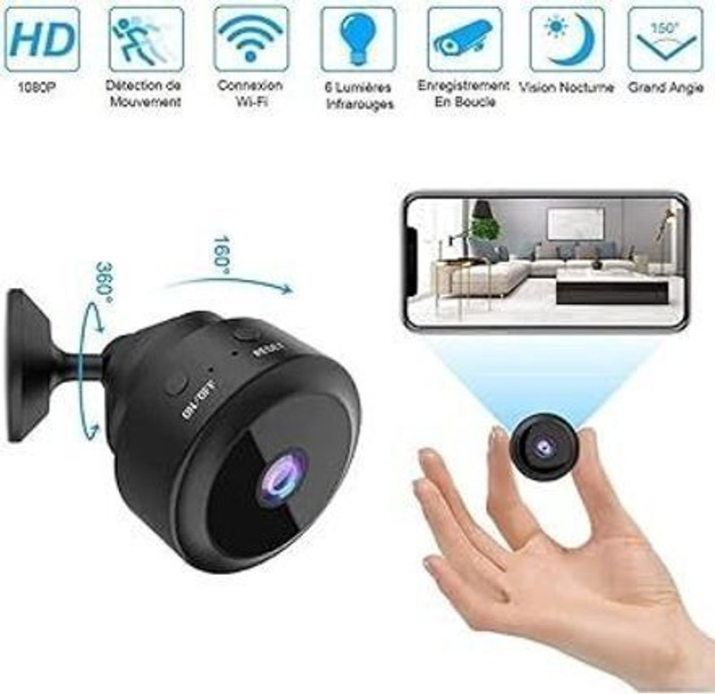 DENVY Wireless Spy Magnet Camera for Home & Office Security with Motion Alerts Security Camera(128 GB, 2 Channel)